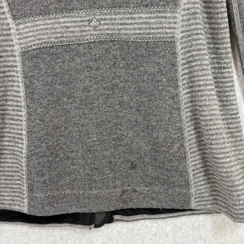 prAna Kari Sweater Jacket Wool Blend Size S Striped Hooded Cozycore Everyday - Picture 6 of 16